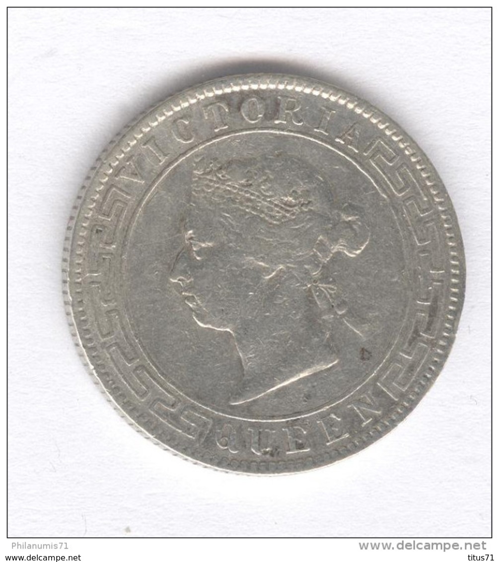 50 Centimes Ceylan - Colonie Britannique - 1893 - Kolonien