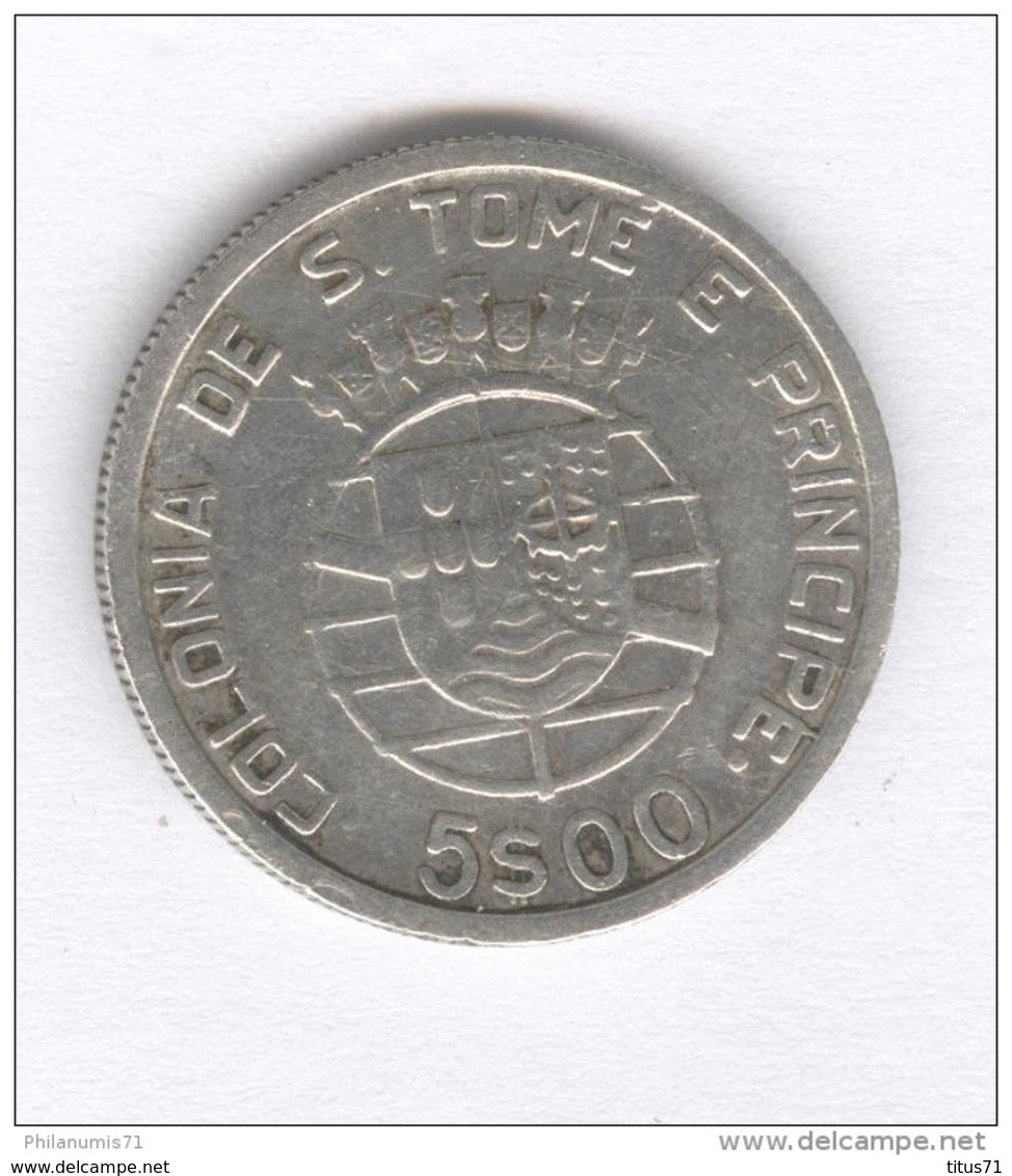 5 Escudos Sao Tome Et Principe - Colonie Portugaise - 1939 - Sao Tomé E Principe