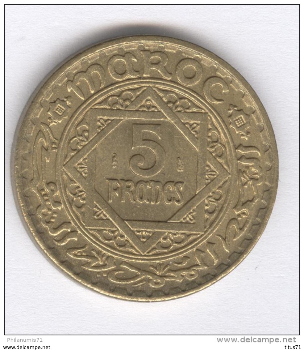 5 Francs Maroc 1946 TTB - Maroc