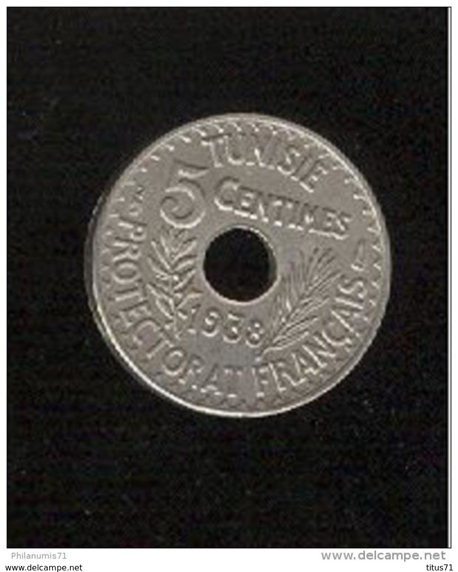 5 Centimes Tunisie 1938 - Tunisia