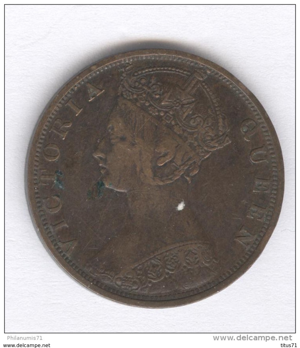 1 Cent Hong Kong 1880 - Victoria - TTB - Frappe Monnaie - Hongkong