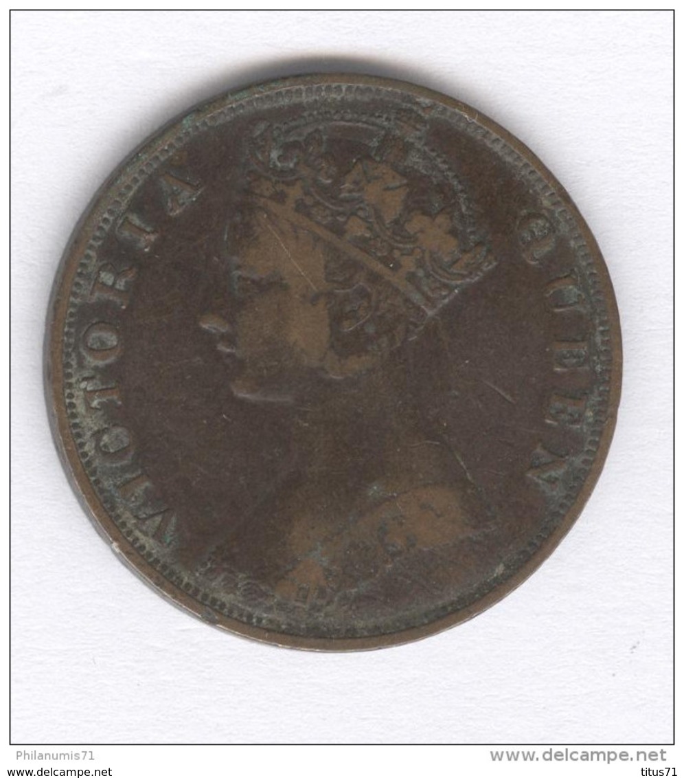 1 Cent Hong Kong 1876 - Victoria - TTB - Frappe Médaille - Hong Kong
