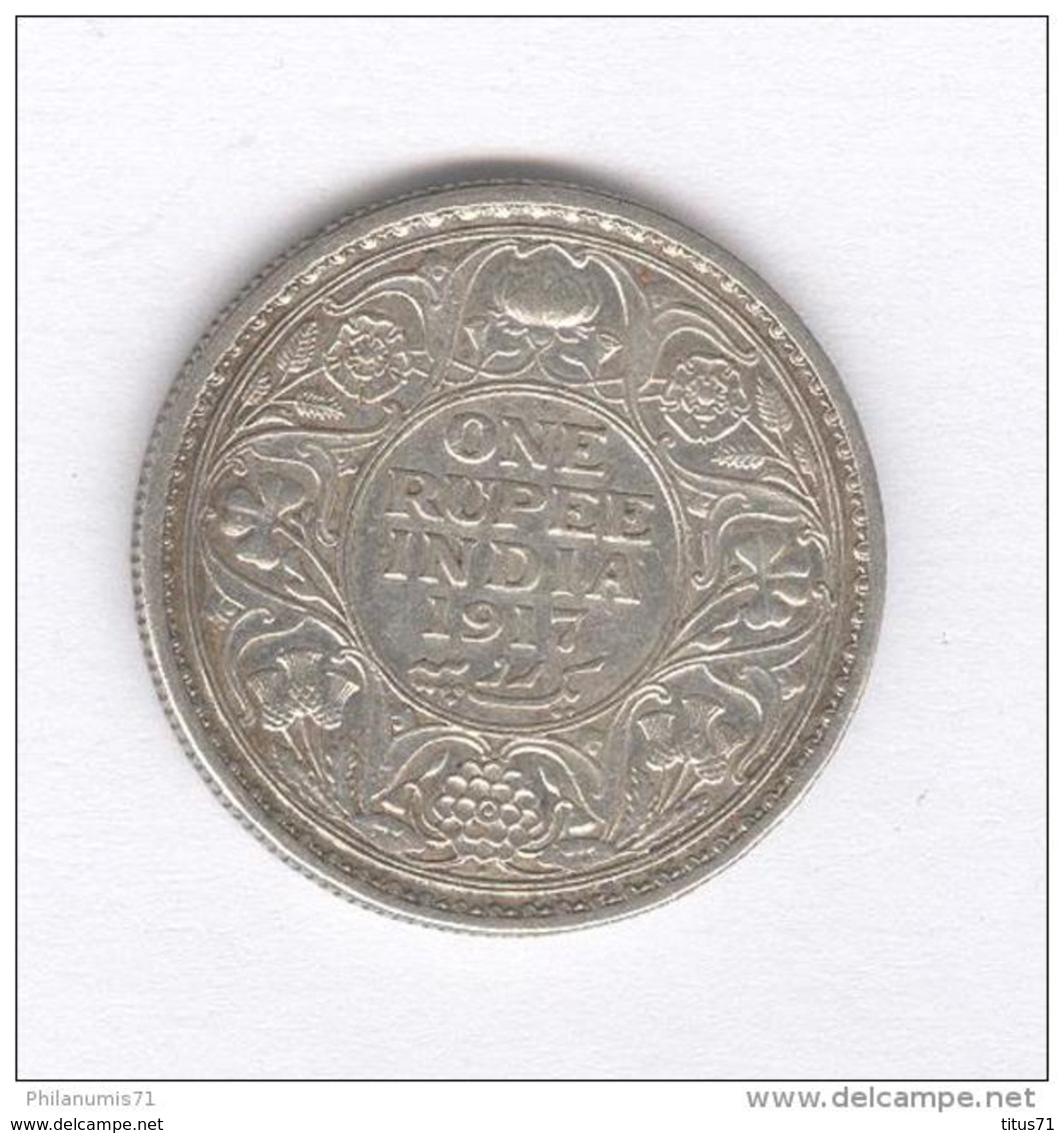 1 Roupie / Rupee Inde / India 1917 Georges V - TTB+ - India