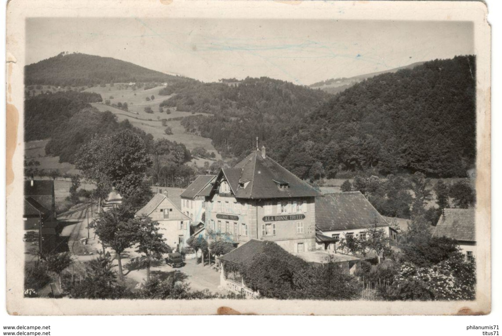 CPA Lapoutroie - Hotel Restaurant à La Bonne Truite - Non Circulée - Lapoutroie