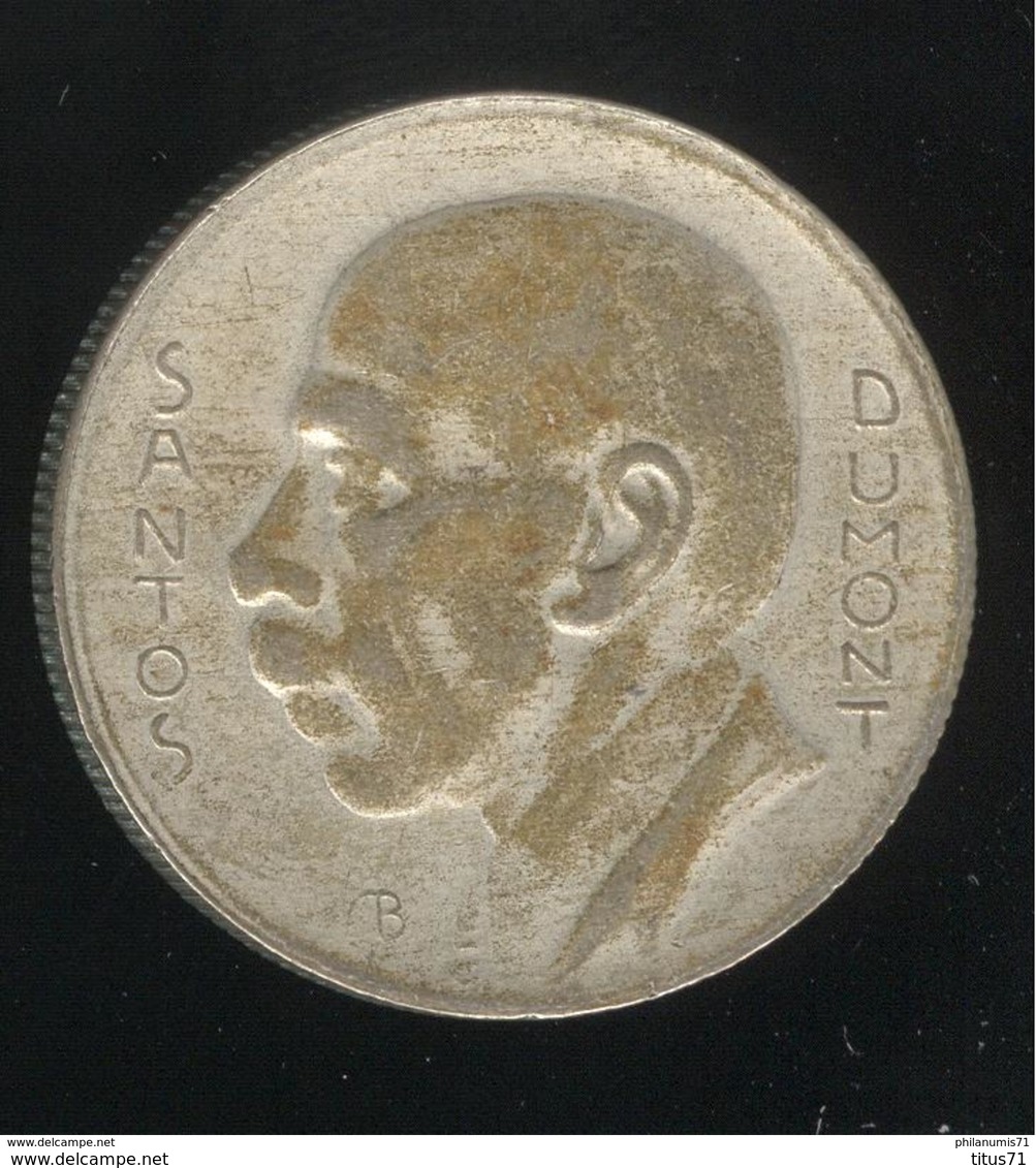 5000 Réis Brésil / Brasil 1937 Santos Dumont - Brésil