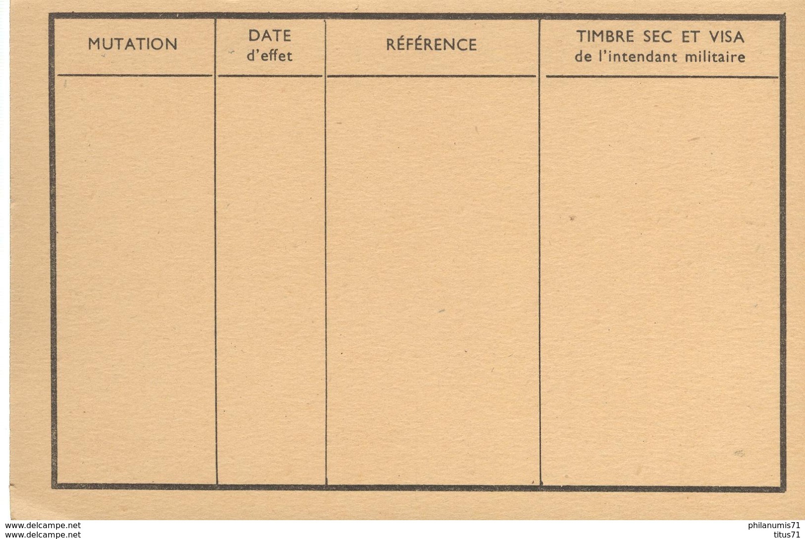 Carte Postale Militaire Réservée à La Correspondance Officielle - Modèle S.C. 10 - Non Circulée - Timbres De Franchise Militaire