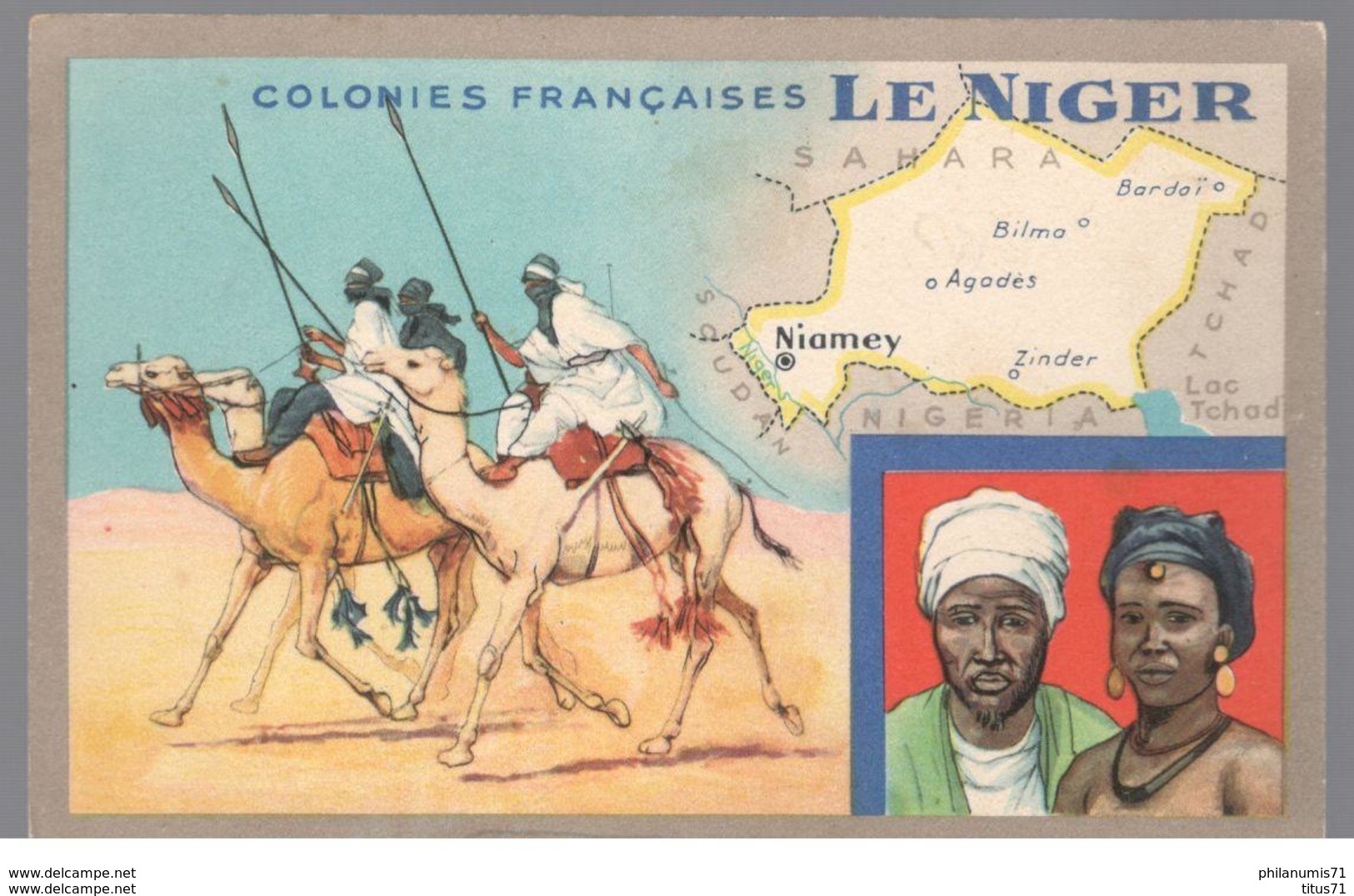 Publicité Le Lion Noir - Les Colonies Françaises - Le Niger - Andere & Zonder Classificatie