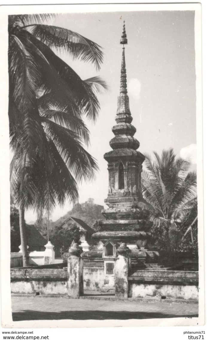 Carte Photo Coloniale - Laos - Luang Prabang - Tombeau D'un Bonze - Circulée Juin 1954 - Laos