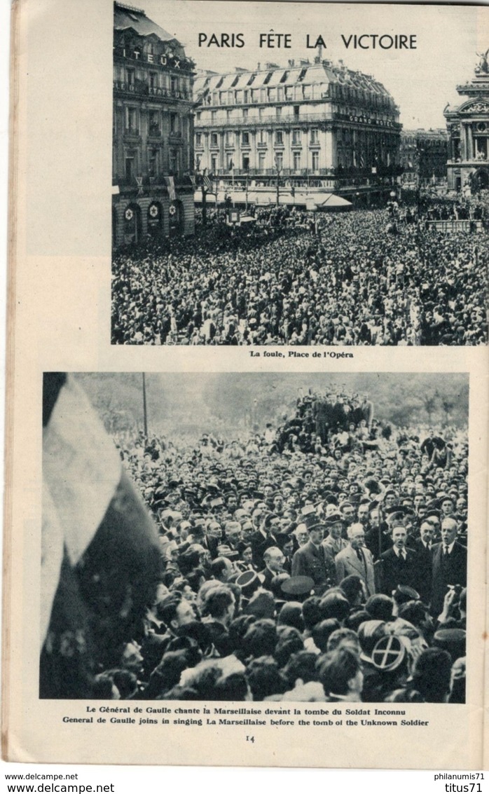 Revue Entente N°40 - Mai 1945 - Textes En Anglais Et Français - Nombreuses Photos - Autres & Non Classés