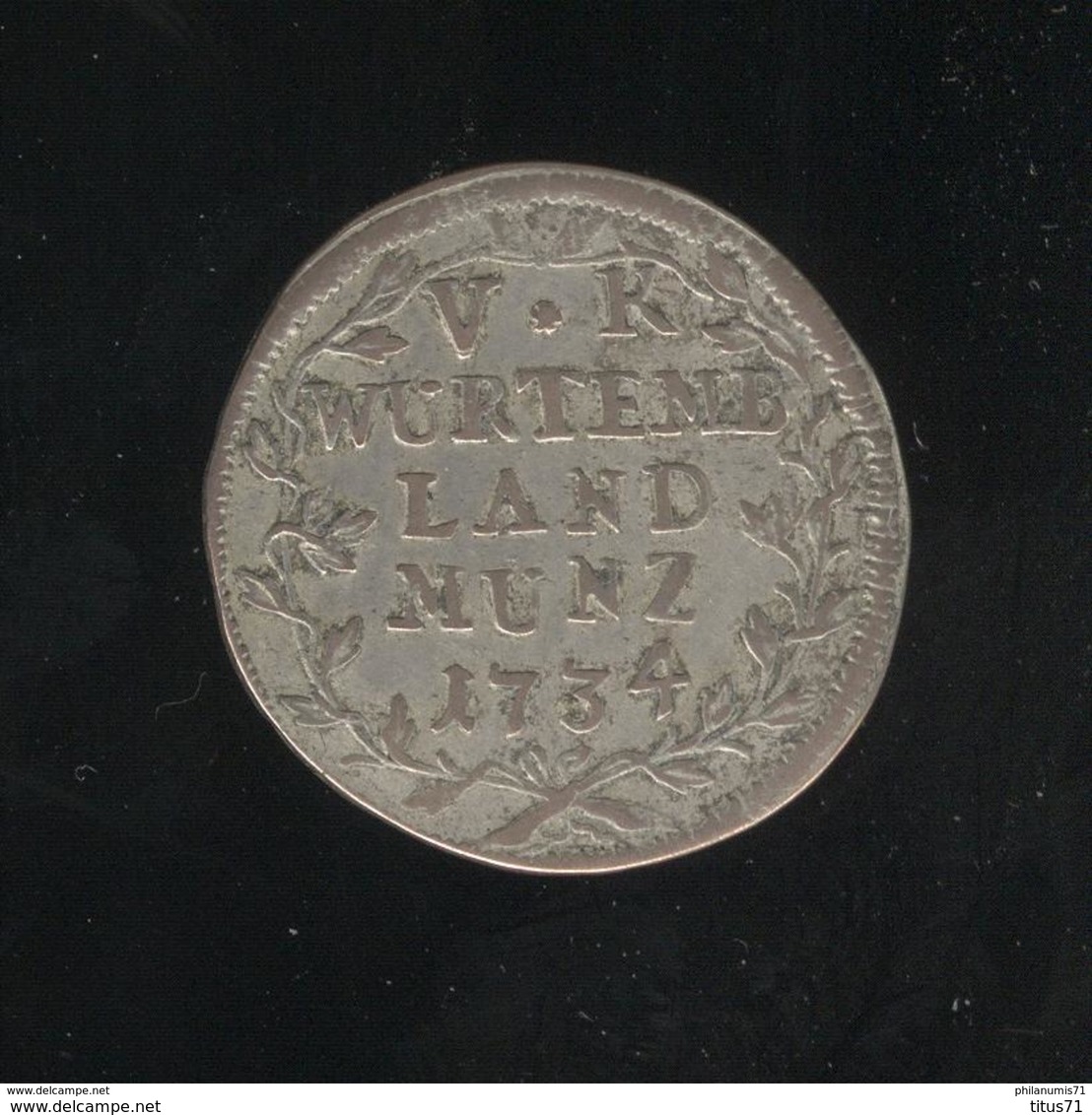 5 Kreuser Allemagne Wurtemberg 1734 - Piccole Monete & Altre Suddivisioni