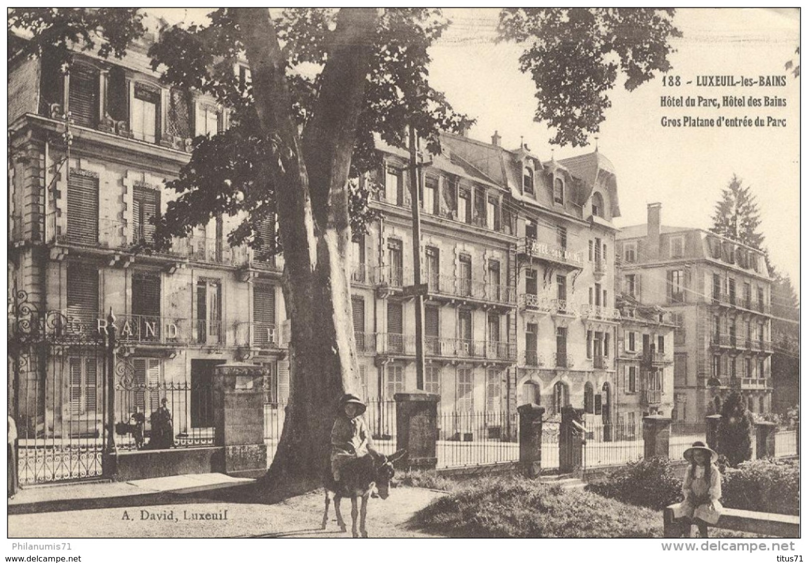 CPA - Luxeuil Les Bains - Hôtel Du Parc - Hôtel Des Bains -  Circulé 1912 - Luxeuil Les Bains