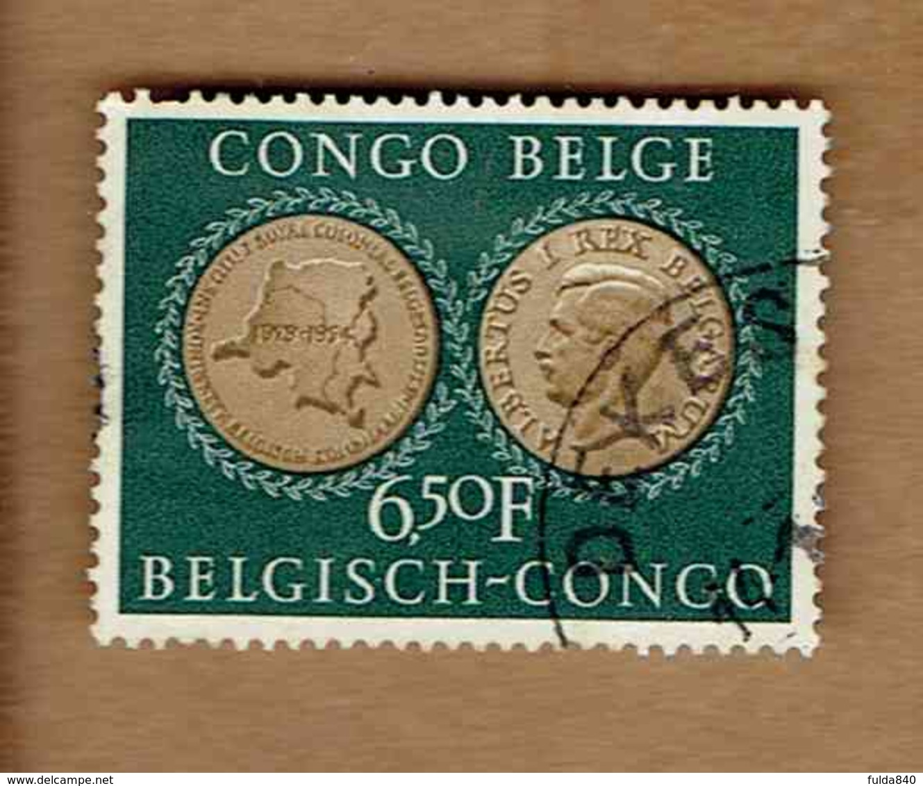 Congo Belge.(COB-OBP)  1954 - N°328    *25è ANNIVERSAIRE SE L'INSTITUT ROYAL COLONIAL*    6,50F   Oblitéré - Oblitérés