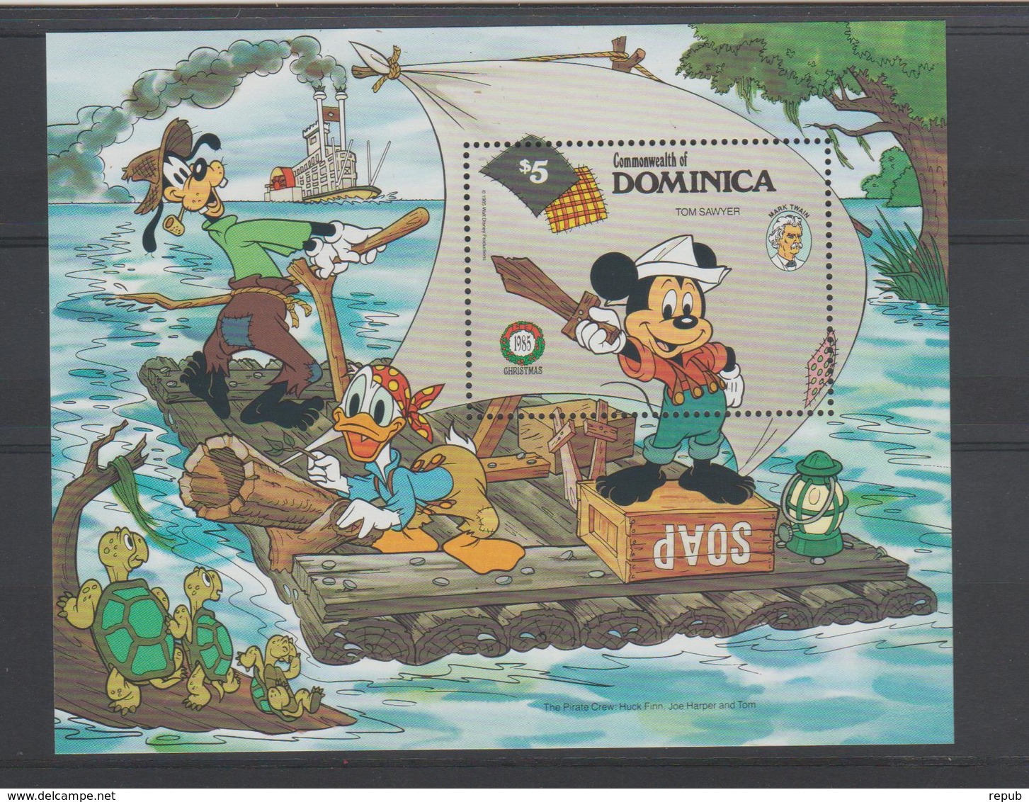 Disney Dominique Dominica 1985 BF103 ** MNH - Disney