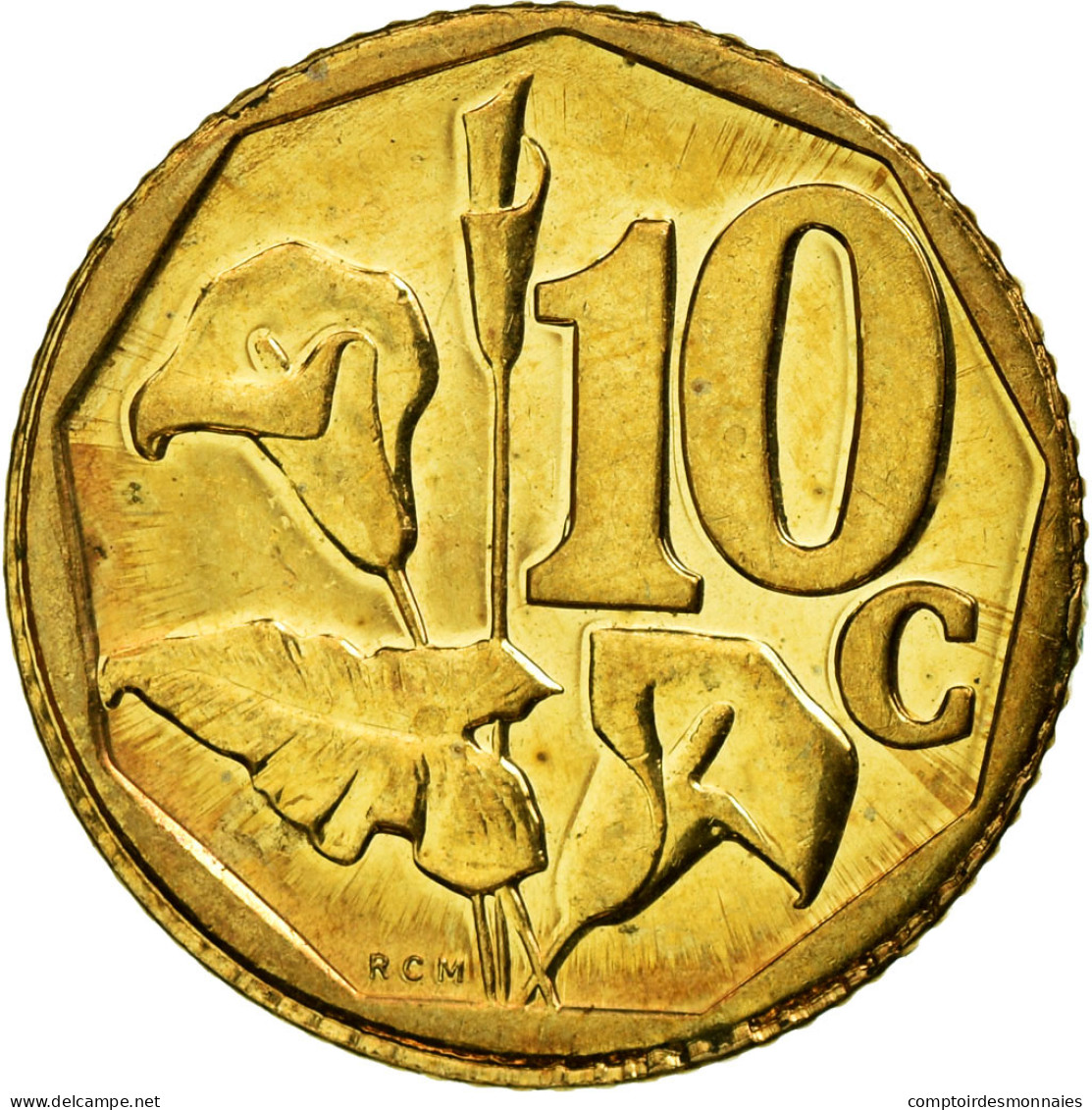 Monnaie, Afrique Du Sud, 10 Cents, 2010, Pretoria, TTB, Bronze Plated Steel - Afrique Du Sud