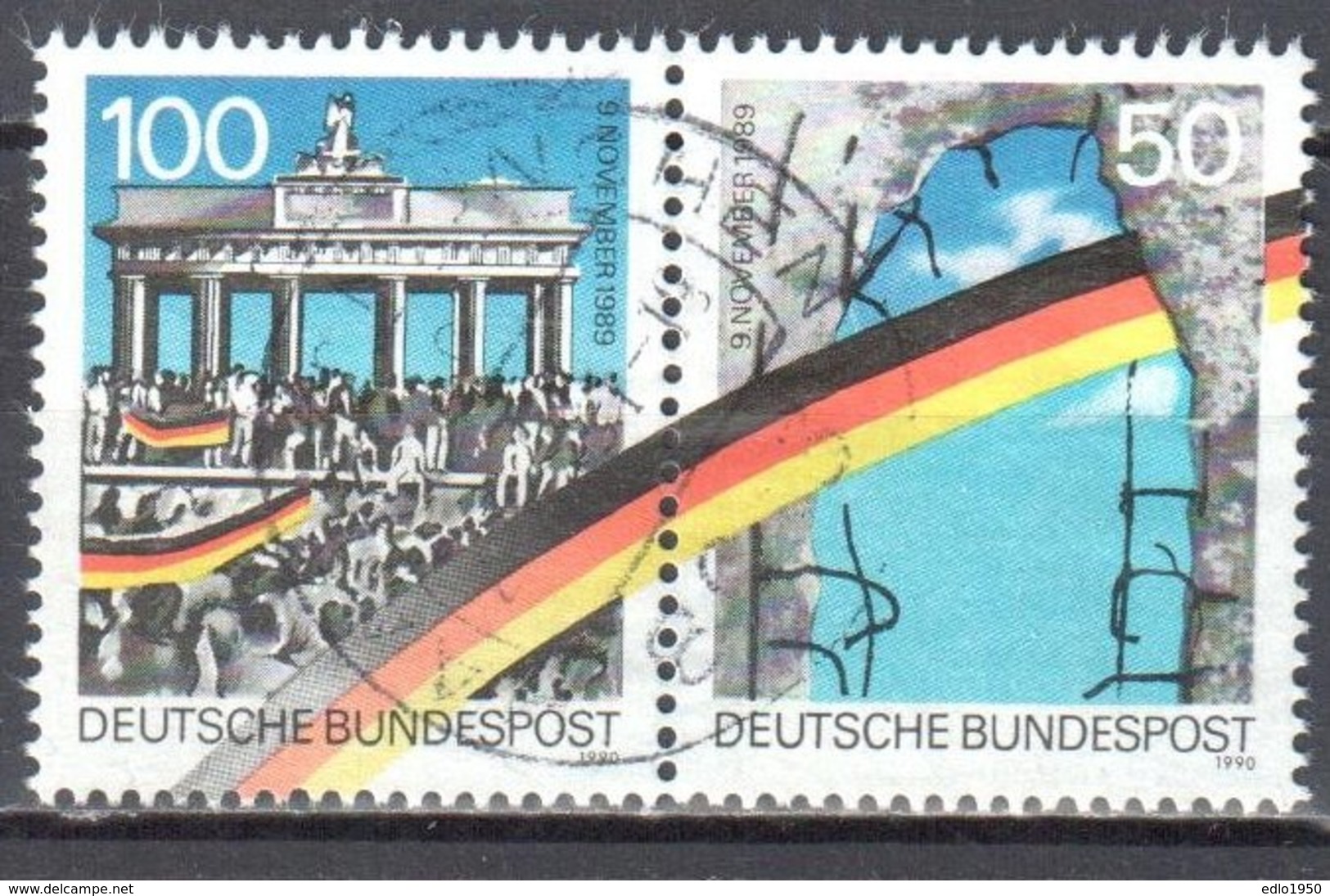 Germany BRD 1990  Mi. 1481-82II - Gestempelt - Used - Gebraucht