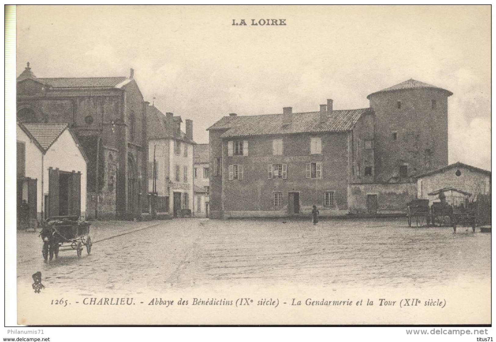 CPA Charlieu - Abbaye Des Bénédictins - Gendarmerie - Tour - Non  Circulée - Charlieu