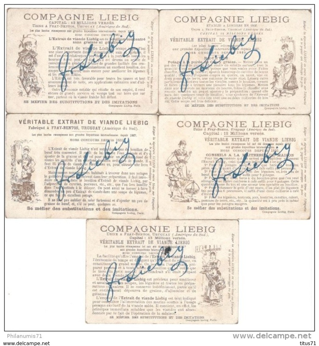 Lot De 5 Chromos Liebig - Opera Faust - Liebig