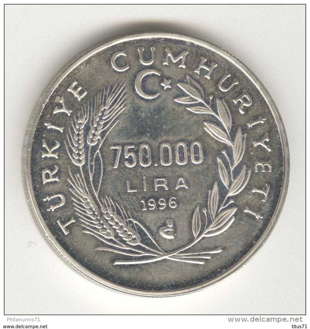750 000 Bin Lira 1998 - Turquie / Turkey - Argent / Silver - Turkije