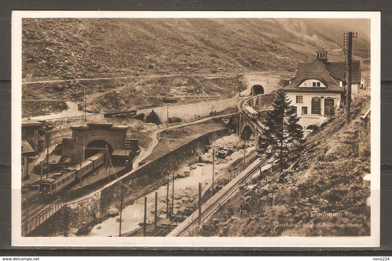 Carte P ( Suisse / Chemin De Fer De Montagne / Göschenen ) - Gares - Avec Trains