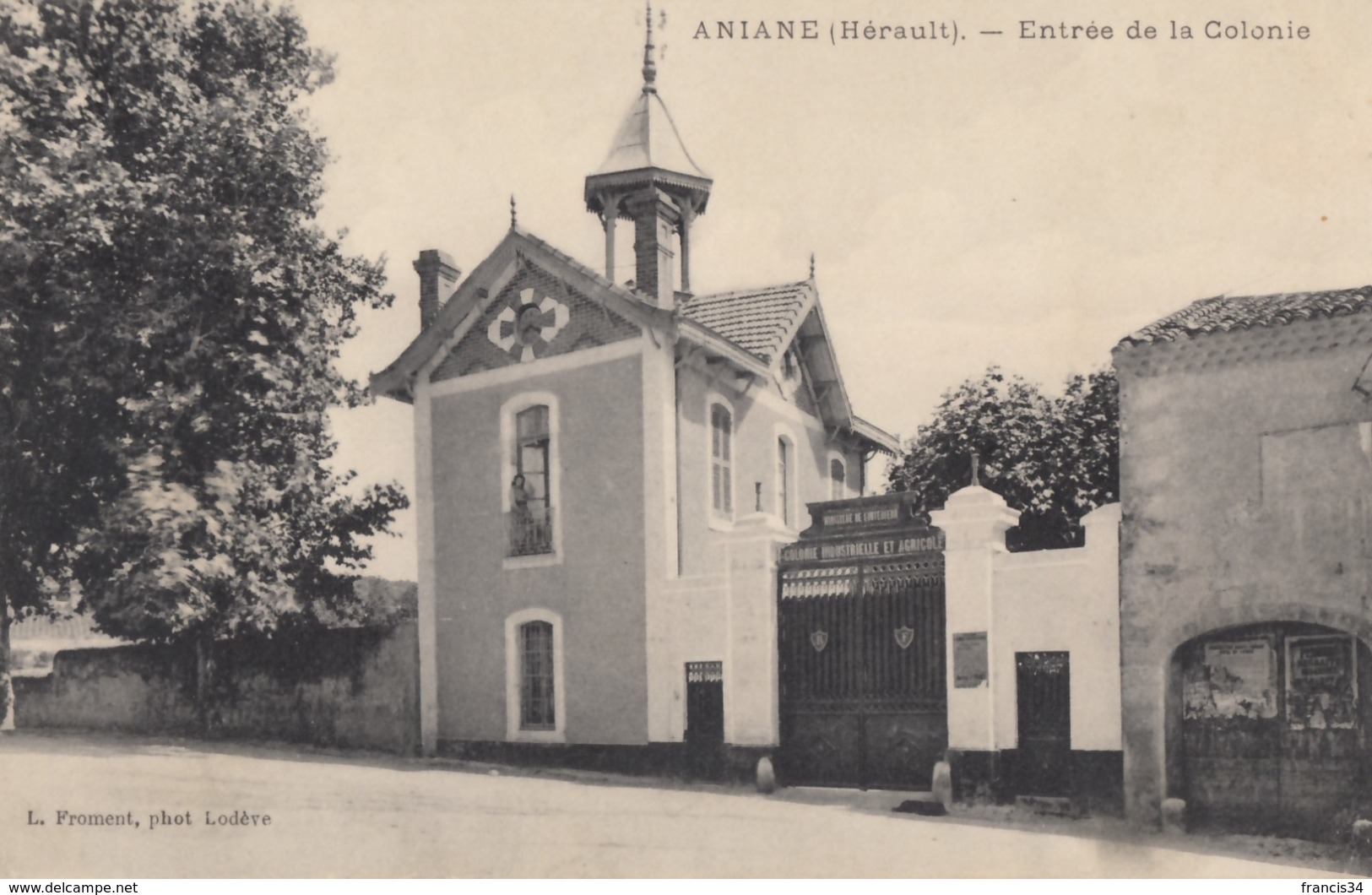 CPA - Aniane - Entrée De La Colonie - Aniane