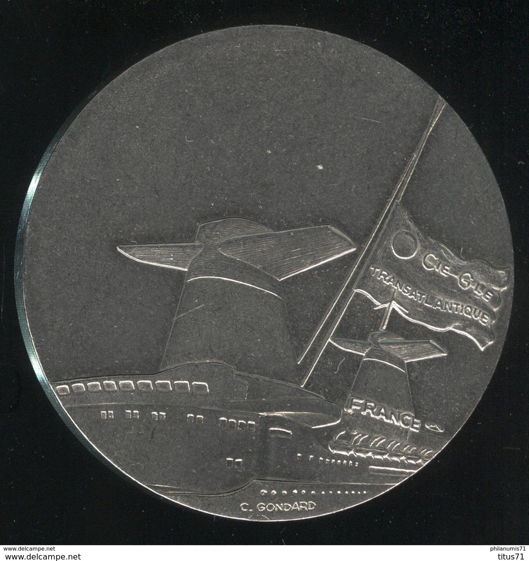 Médaille Paquebot France 1962 - Compagnie Générale Transatlantique - Autres & Non Classés