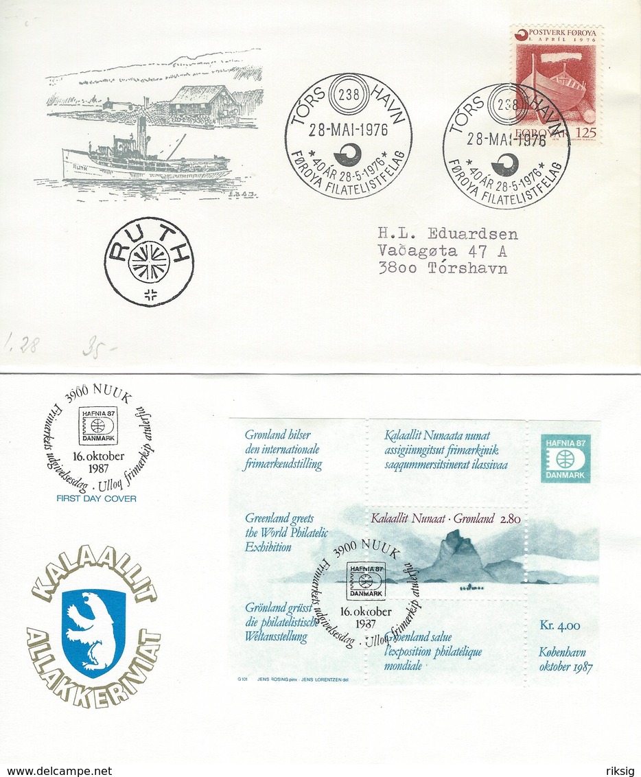 Greenland - 2 Covers.  H-451 - Other & Unclassified