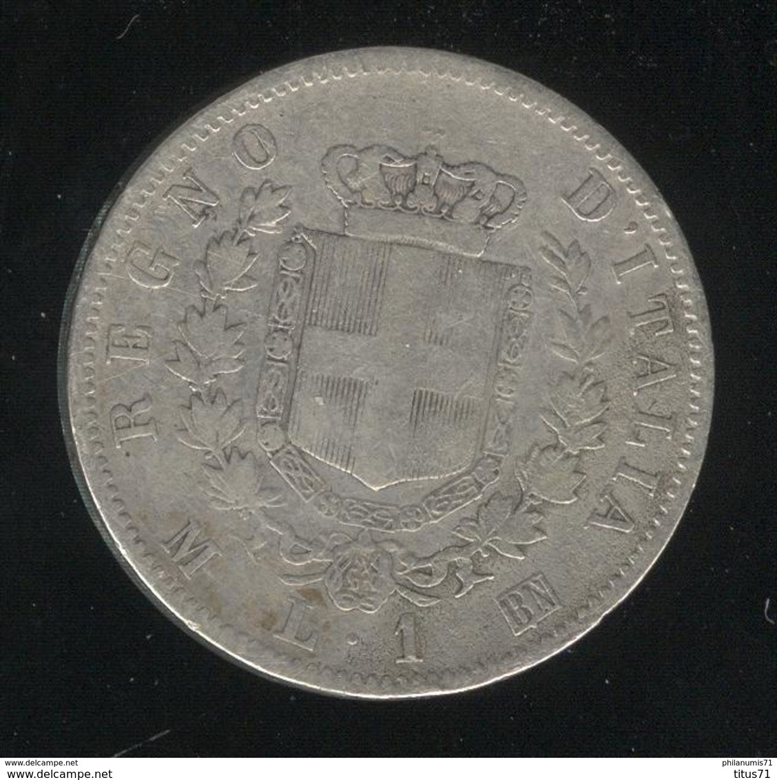 1 Lire Italie / Italy 1863  - TTB - 1861-1878 : Victor Emmanuel II.