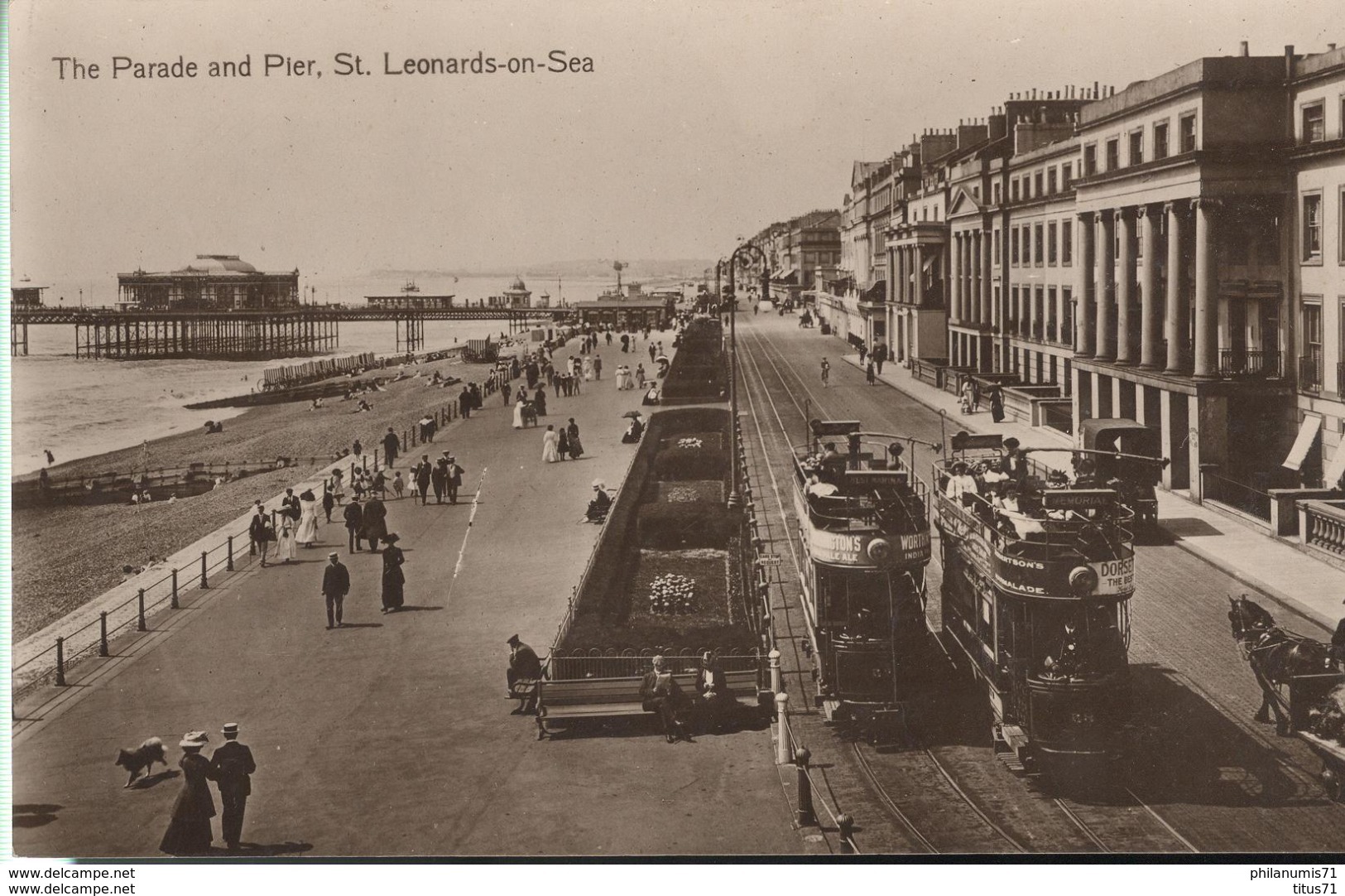 CPA  St Leonards On Sea - The Parade And Pier - Non Circulée - Other & Unclassified