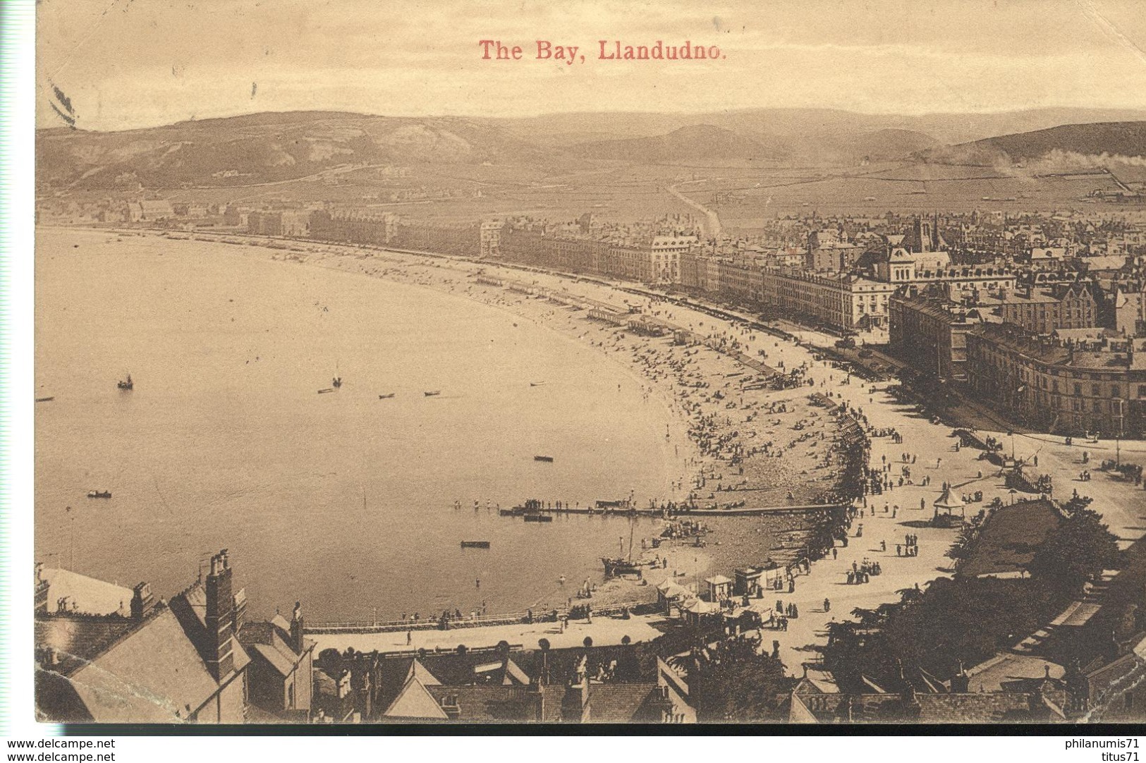 CPA  Llandudno - The Bay -  Circulée 1911 - Autres & Non Classés