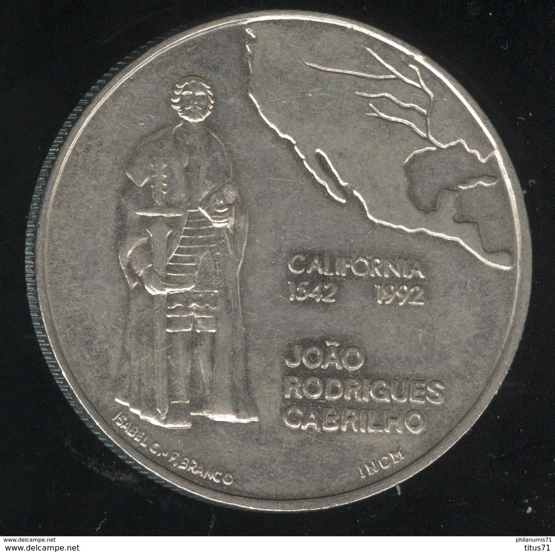 200 Escudos Portugal 1992 - Découverte De Californie - Portogallo
