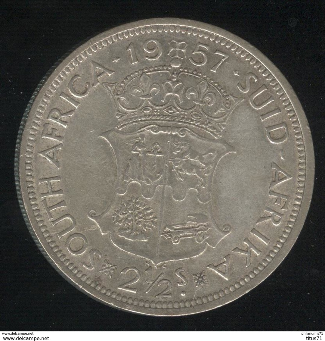 2,5 Shillings  Afrique Du Sud / South Africa 1957 TTB - Afrique Du Sud