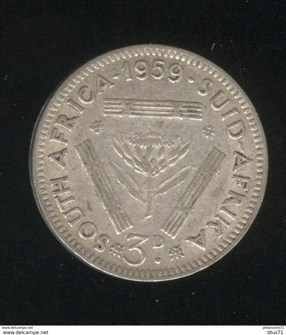 3 Pence Afrique Du Sud / South Africa 1959 TTB - Afrique Du Sud