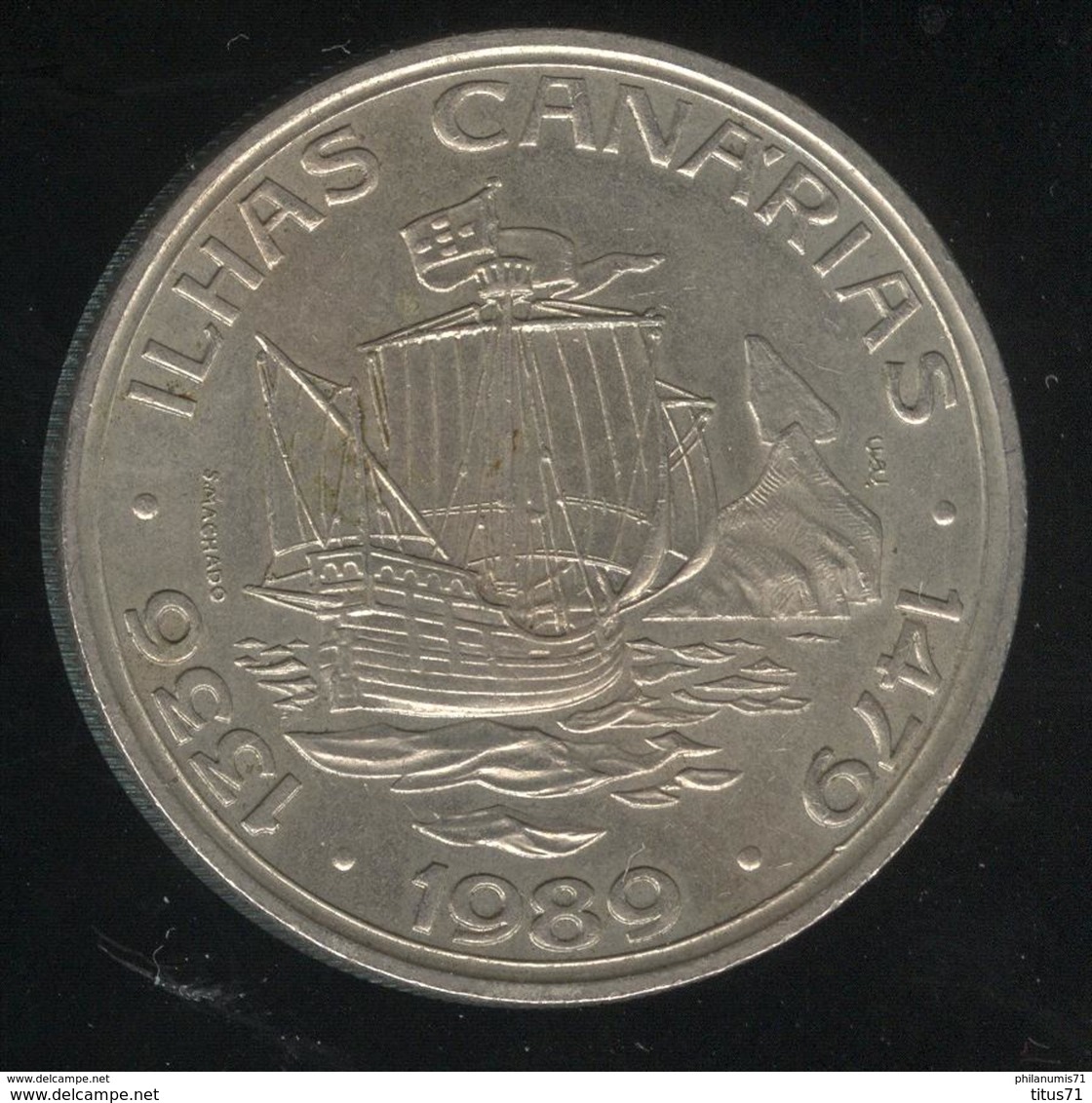 100 Escudos Portugal 1989 - Iles Canaries - Portugal