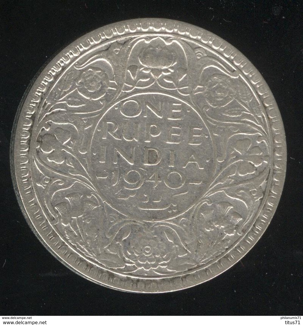 1 Roupie Inde / India 1940 TTB - India