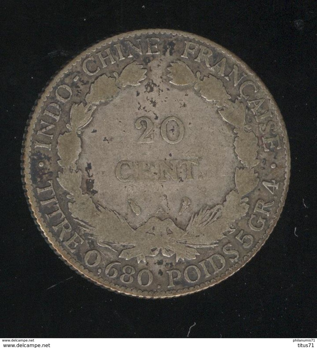 20 Centimes Indochine Française 1921 - TB - Autres & Non Classés