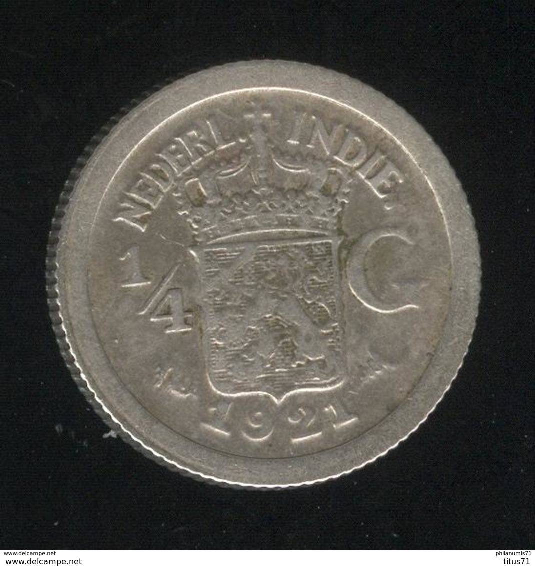 1/4 Gulden Indes Néerlandaises / Nederland Indies - 1921 - TTB - Inde