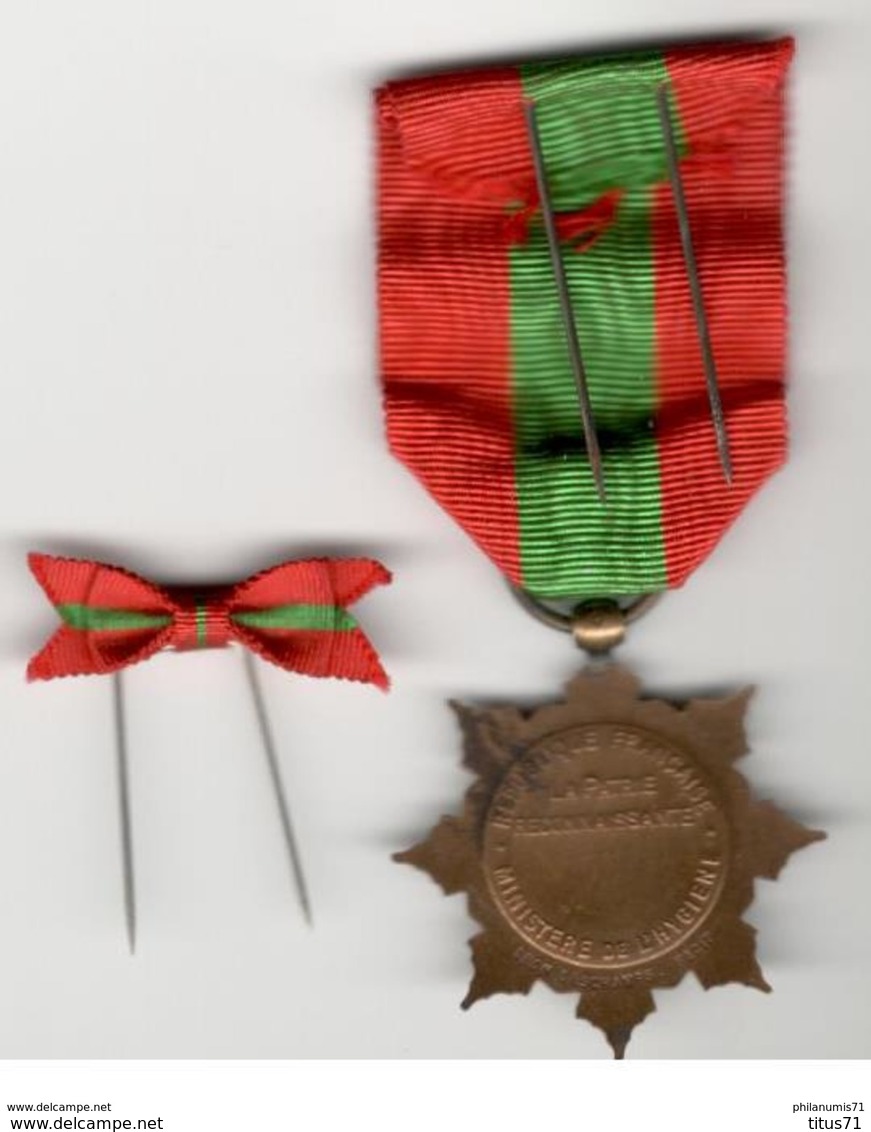 Médaille D'Honneur De La  Famille Française ( Famille Nombreuse Version Bronze ) + Réduction - Autres & Non Classés