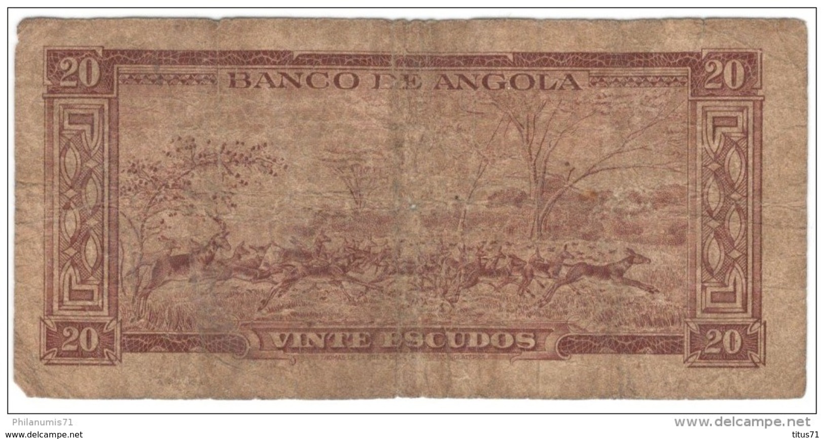 Billet 20 Escudos Angola - Angola