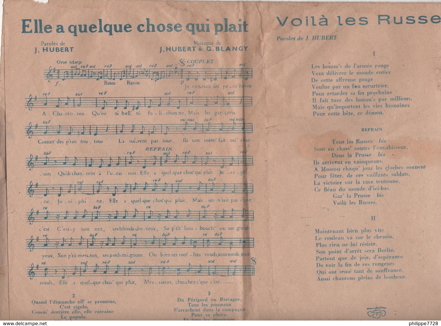 Partition Recueil Du Rire Voilà Les Russes! La Ronde Des Boches..L'épuration...LAVAL L'Aval' Ra... - Partitions Musicales Anciennes