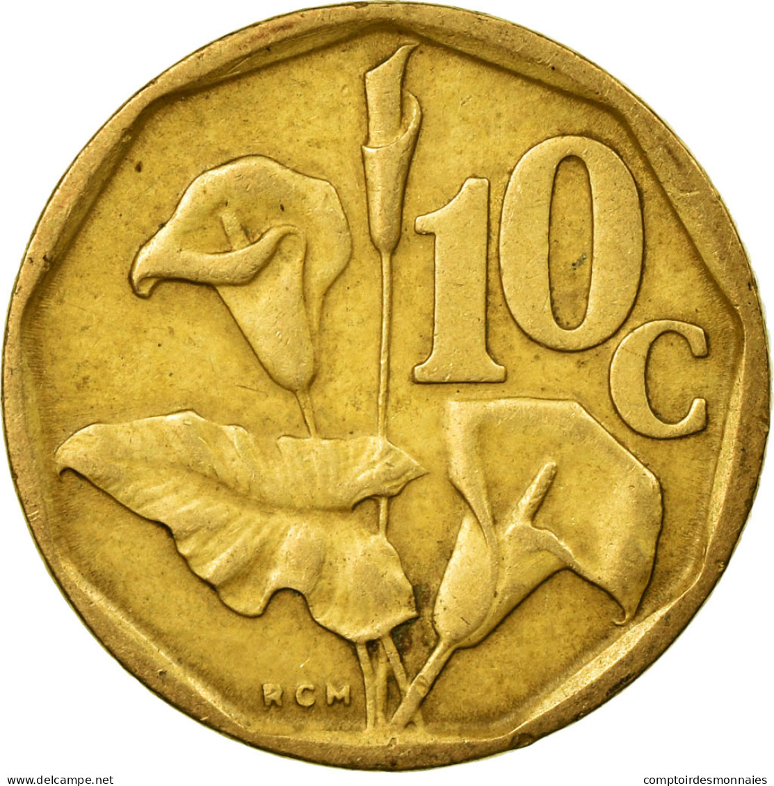 Monnaie, Afrique Du Sud, 10 Cents, 1992, TB, Bronze Plated Steel, KM:135 - Afrique Du Sud