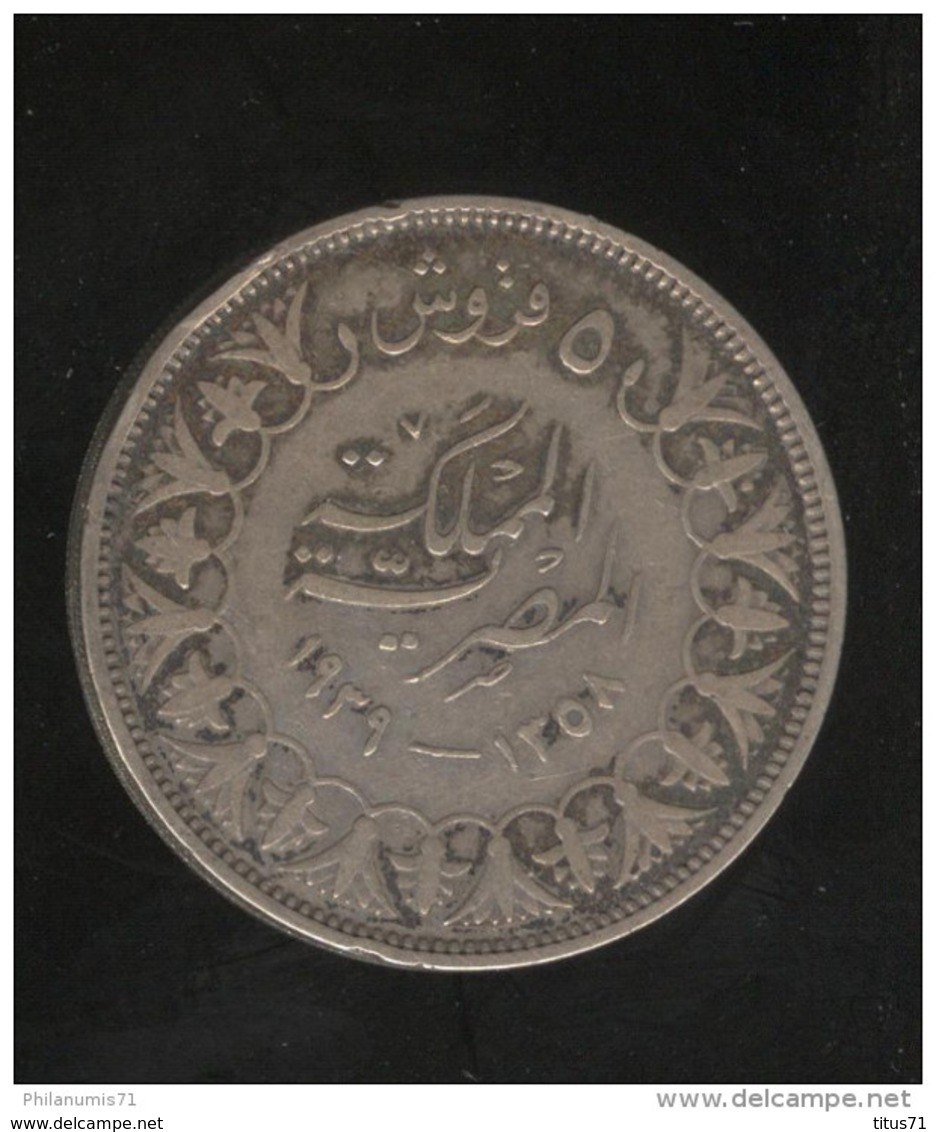 5 Piastre Egypte 1939 - Farouk - TTB - Egypte