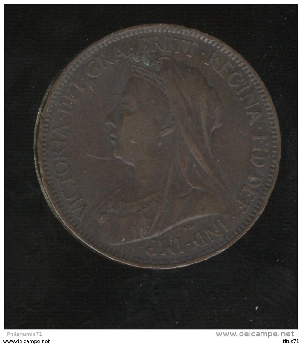 Half Penny Grande Bretagne / United Kingdom 1899 Victoria - TTB - C. 1/2 Penny