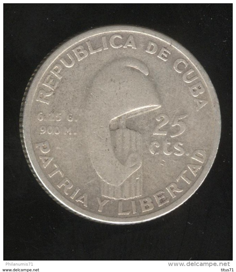 25 Centimes Cuba 1953 TB+ - Cuba