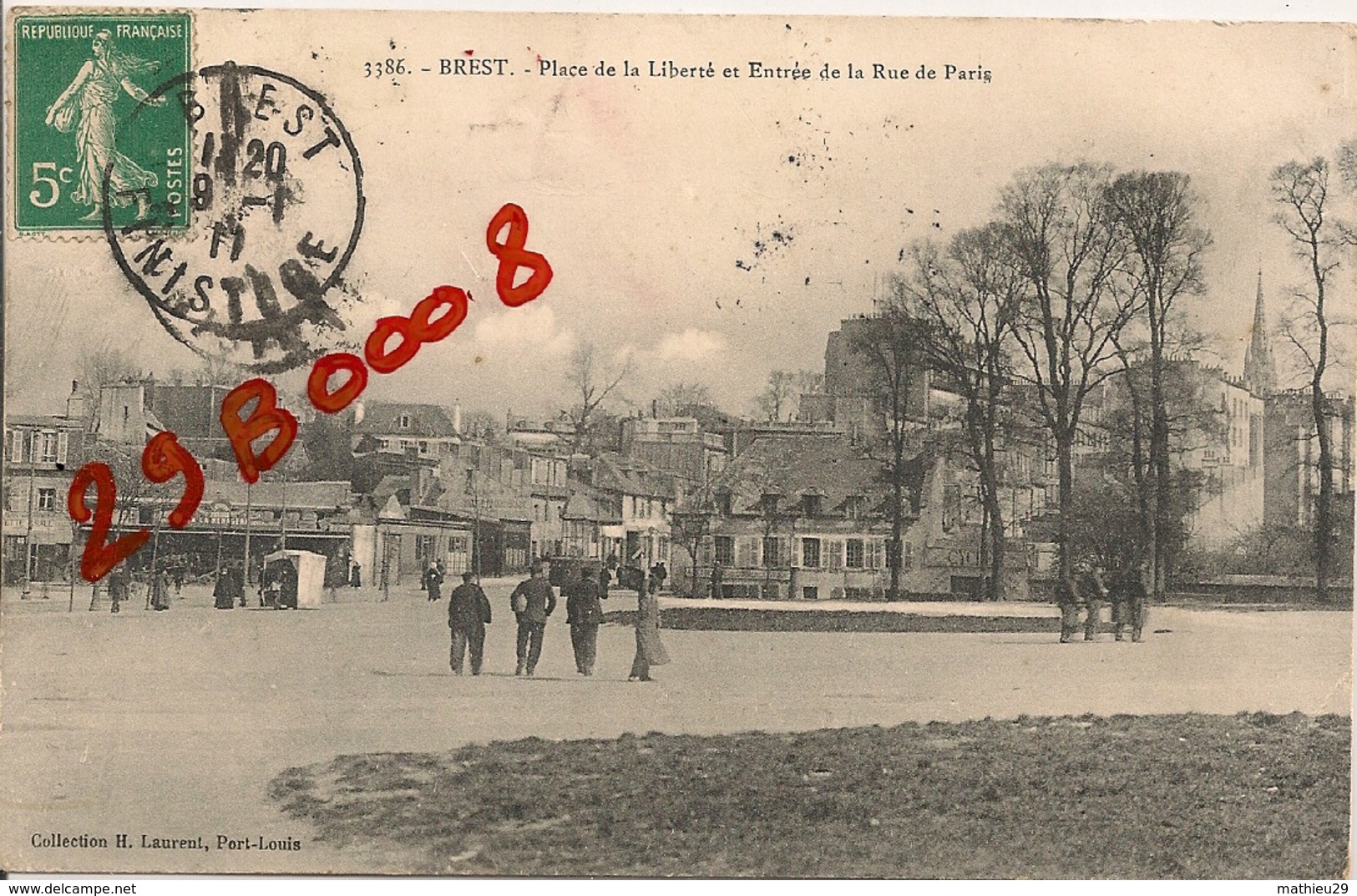 BREST Place De La Liberté Et Entrée De La Rue De Paris - Brest