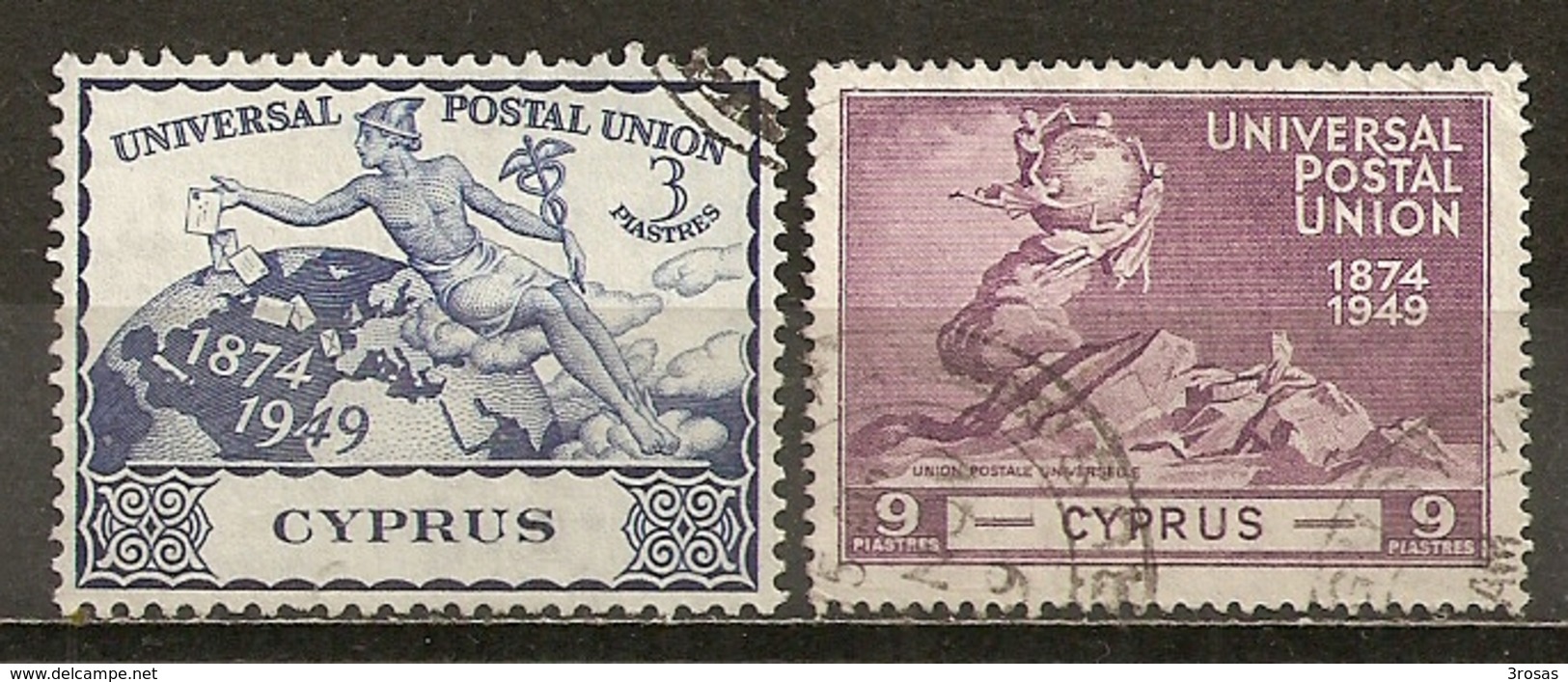 Chypre Cyprus 1949 UPU Obl - Usados