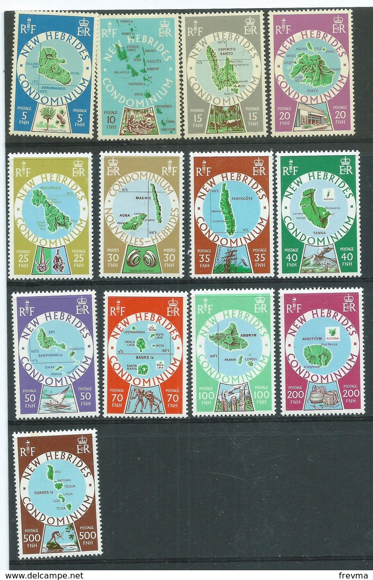 New Hebrides 1977 - YT N° 508-520 Neuf ** - Unused Stamps