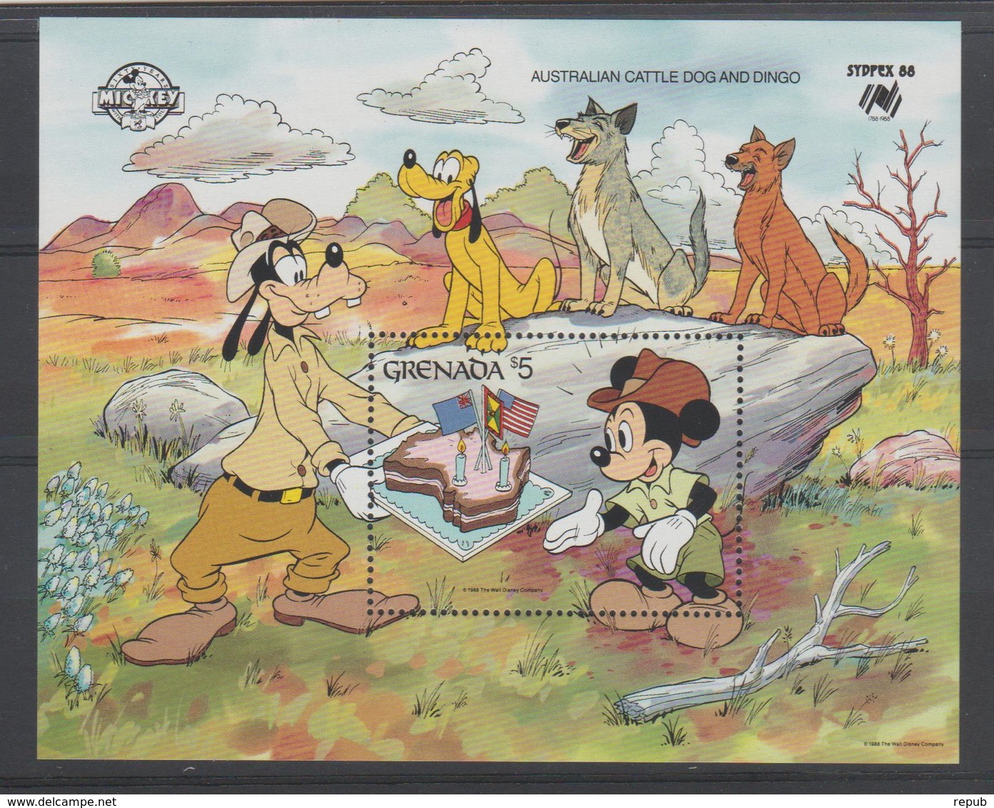 Disney Grenade Grenada 1988 BF 198 ** MNH - Disney