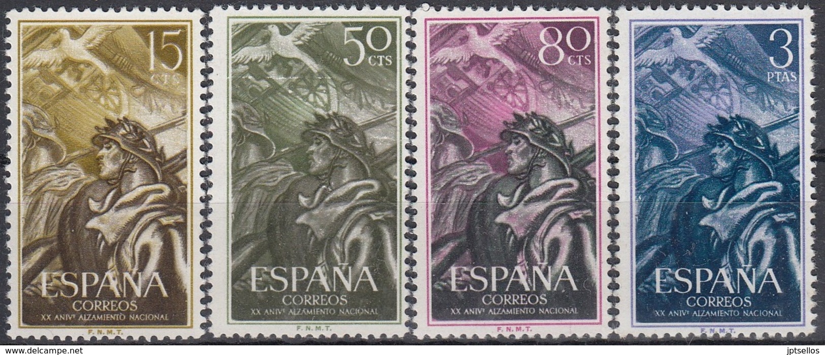 ESPAÑA 1956 Nº 1187/90 NUEVO PERFECTO - Nuevos