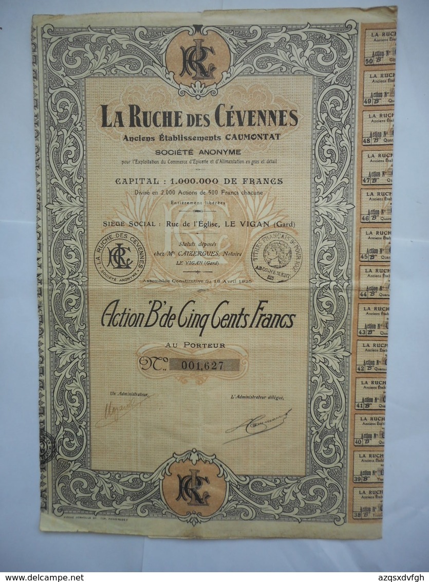 La RUCHE Des CEVENNES Le Vigan GARD  1925 - Industrie