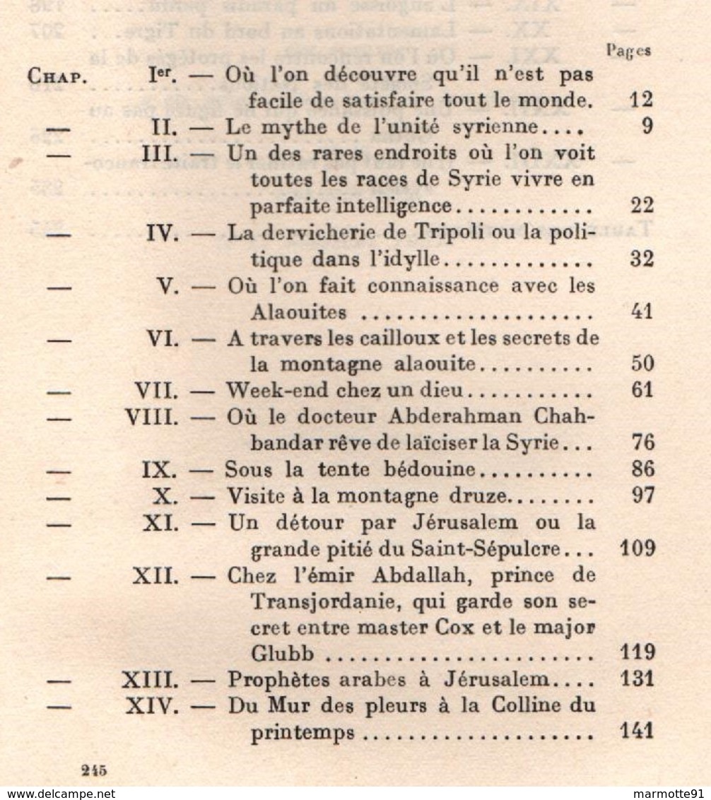 ALERTE EN SYRIE 1937 - Français